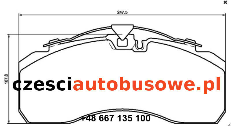 KLOCKI HAMULCOWE NEOPLAN PRZÓD/TYŁ