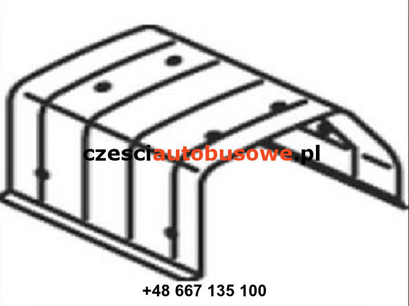 OSŁONA TERMICZNA TŁUMIKA MAN A01, TEMSA DIAMOND