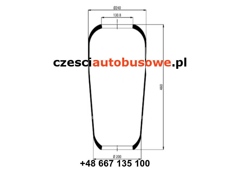 PODUSZKA ZAWIESZENIA MAN R07, R08, A01, A72 PRZÓD/TYŁ